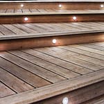 Spotlight deck Step lighting effect