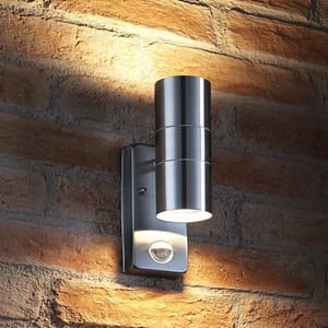 modern garden wall light up and down 2xGU10 Housing stainless steel Sonce