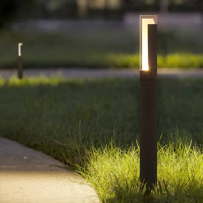 acrylic led lawn bollard light