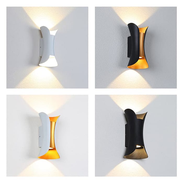 Outdoor modern waterproof wall light up and down