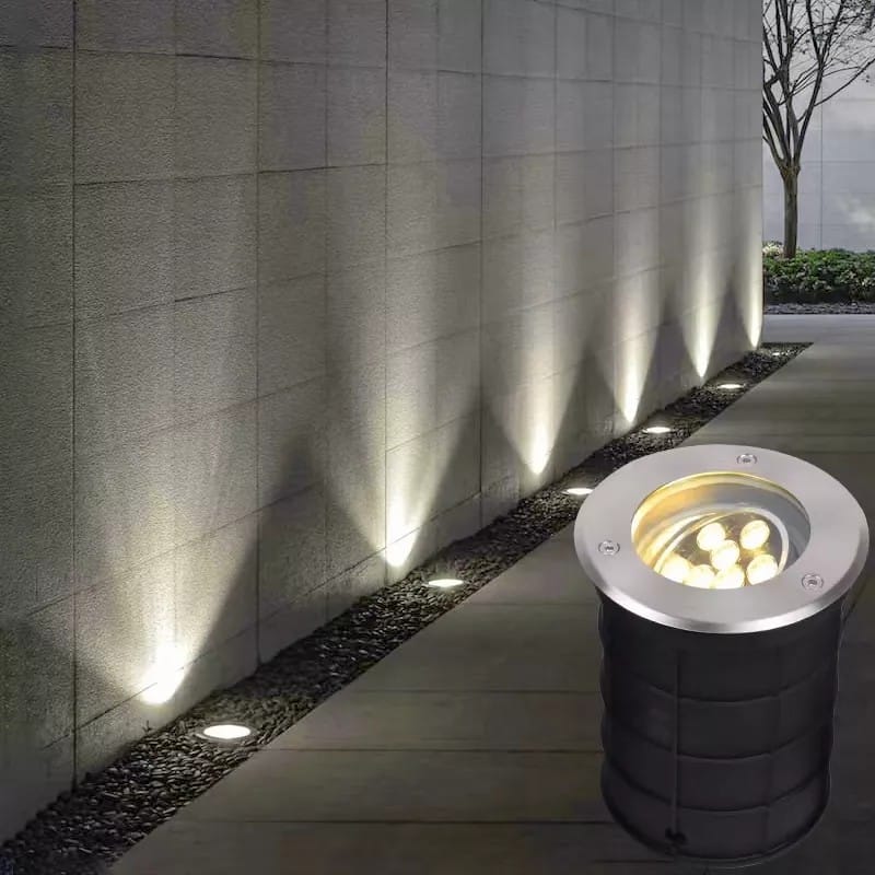 In-Ground Recessed driveway lights in stainless steel Round 1w-30w led underground light - CIKILED Garden Lights Factory | cikiled.com